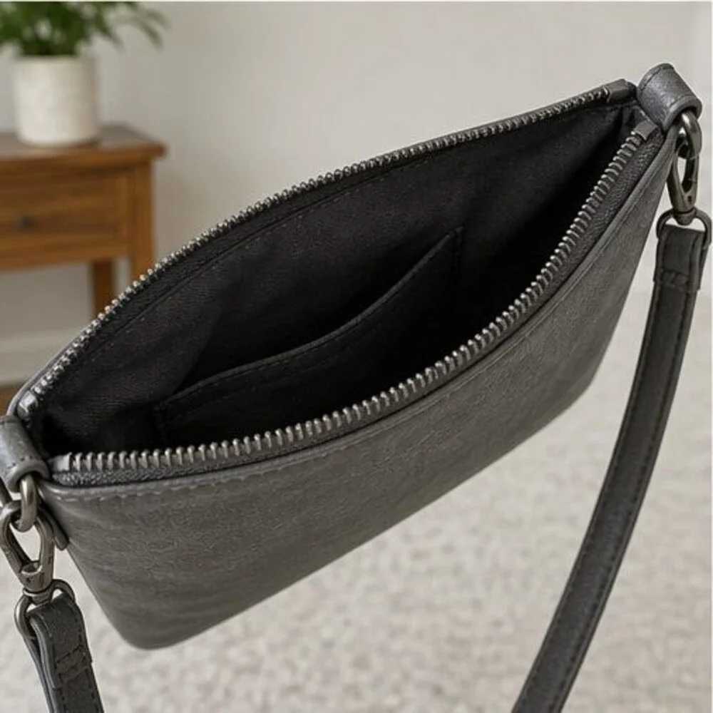 Blush Pebbled Crossbody Bag